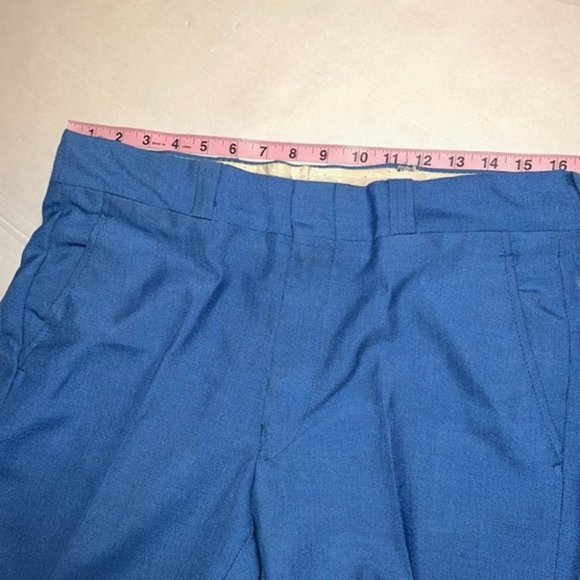 Toscani Man Blue suit pants size 38 - Picture 3 of 10